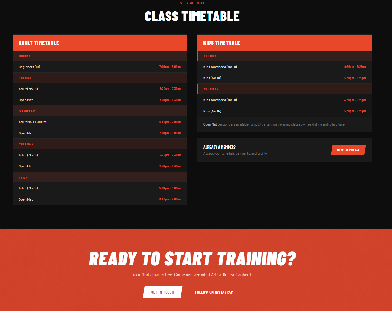 Class Timetable